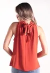 Blusa Dwz Gola Alta com Amarracoes
