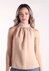 Blusa Dwz Gola Alta com Amarracoes