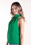 Blusa Dwz Gola Alta com Amarracoes