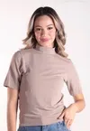 Blusa Dwz Gola Alta Manga Curta