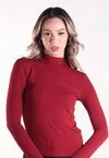 Blusa Dwz Mg Longa e Gola Alta
