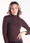 Blusa Dwz Mg Longa e Gola Alta