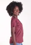 Blusa Dwz Suede Manga Curta