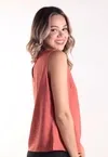 Blusa Dwz em Linho com Detalhe de Botao