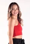 Cropped Dwz Tricot um Ombro