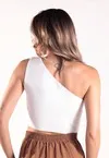 Cropped Dwz Tricot um Ombro