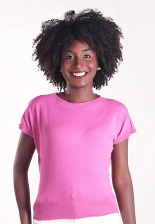 Blusa Dwz Tricot Manga Curta