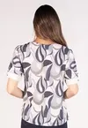 Blusa Dwz Estampada Manga Curta com Botao