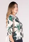 Blusa Dwz Estampada mg 3/4 Amarracao