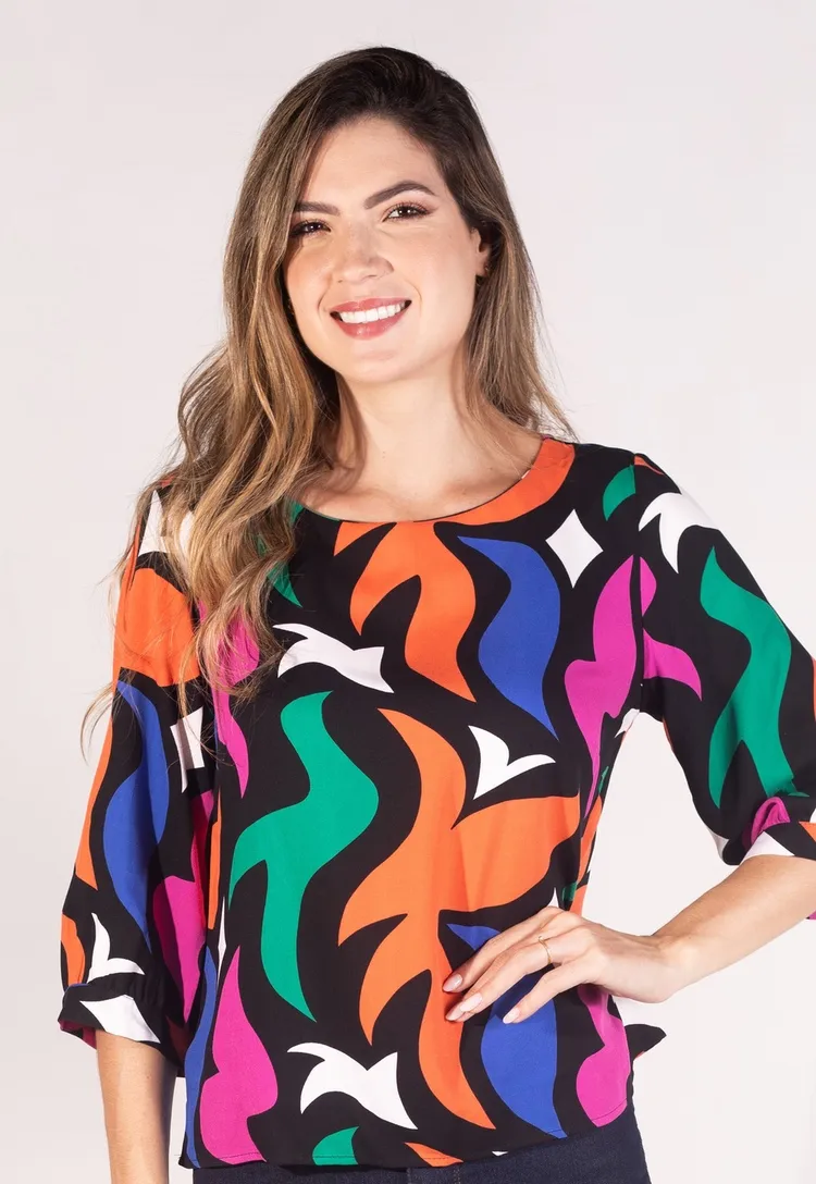 Blusa Dwz Manga 3/4