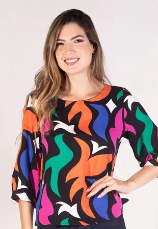 Blusa Dwz Manga 3/4