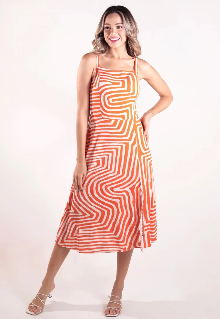 Vestido Dwz Mid Estampado