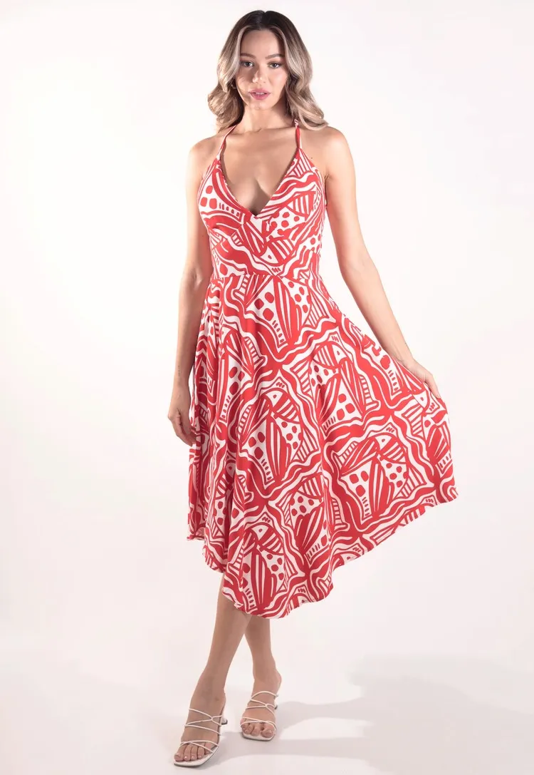 Vestido Dwz Mid Estampado