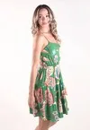 Vestido Dwz Curto com Alcas Estampado