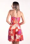 Vestido Dwz Curto com Alcas Estampado