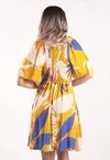 Vestido Dwz Estampado com Bojo e Lastex Curto