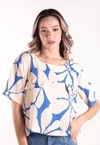 Blusa Dwz Estampada com Bolso