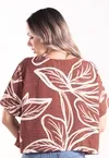 Blusa Dwz Estampada com Bolso