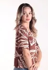 Blusa Dwz Estampada com Bolso
