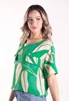 Blusa Dwz Estampada com Bolso