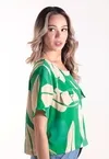Blusa Dwz Estampada com Bolso