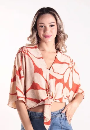 Blusa Dwz Estampada Amarracao