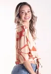 Blusa Dwz Estampada Amarracao