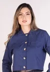 Camisa Dwz Cropped Com Bolso De Linho