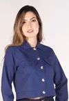 Camisa Dwz Cropped Com Bolso De Linho
