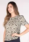 Blusa Dwz Estampada Manga Princesa
