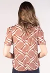 Blusa Dwz Estampada Manga Princesa