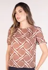 Blusa Dwz Estampada Manga Princesa