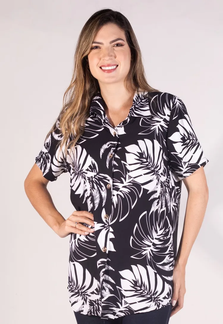 Camisa Dwz Estampada Manga