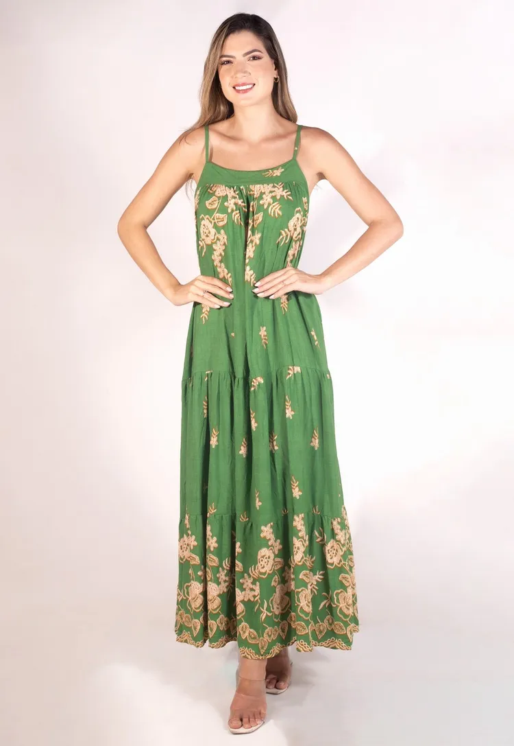 Vestido Dwz Longo Estampado