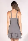 Vestido Dwz Curto Xadrez com Bojo e Cinto