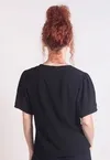 Blusa Dwz Manga Curta Bufante com Pregas na Gola