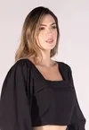 Cropped Dwz Manga Longa com Bojo