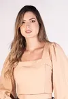 Cropped Dwz Manga Longa com Bojo
