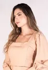 Cropped Dwz Manga Longa com Bojo