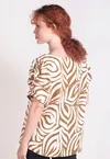 Blusa Dwz Estampada Manga Princesa