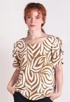 Blusa Dwz Estampada Manga Princesa