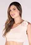 Cropped Dwz Tricot Modal com Flor