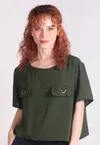 Blusa Dwz Lisa com Bolso Frontal