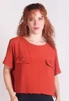 Blusa Dwz Lisa com Bolso Frontal