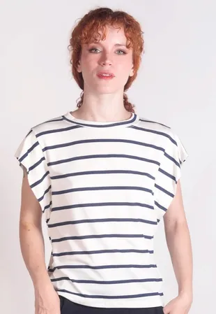 Blusa Dwz de Malha Listrada Muscle Tee