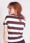 Blusa Dwz de Malha Dobrada Listras Larga
