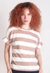 Blusa Dwz de Malha Dobrada Listras Larga