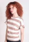 Blusa Dwz de Malha Dobrada Listras Larga