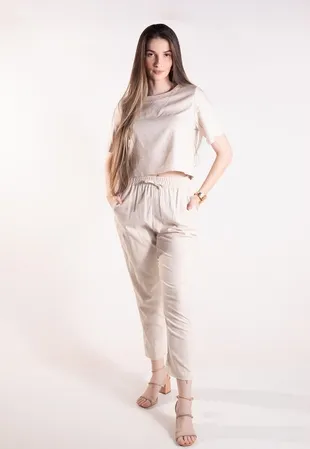 Conjunto Dwz Linho Blusa e Calca