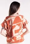 Blusa Dwz Estampada Manga Babado